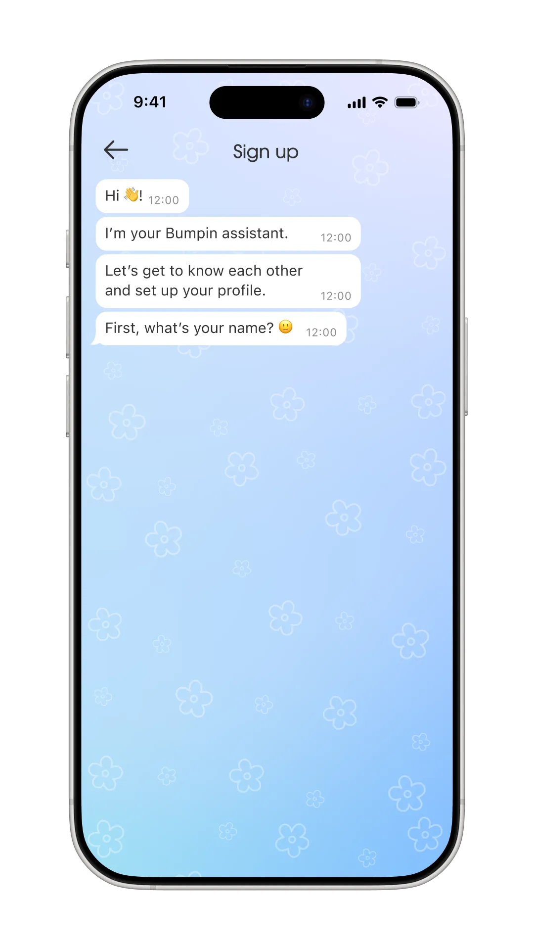 Conversational onboarding, image 1, slide 1