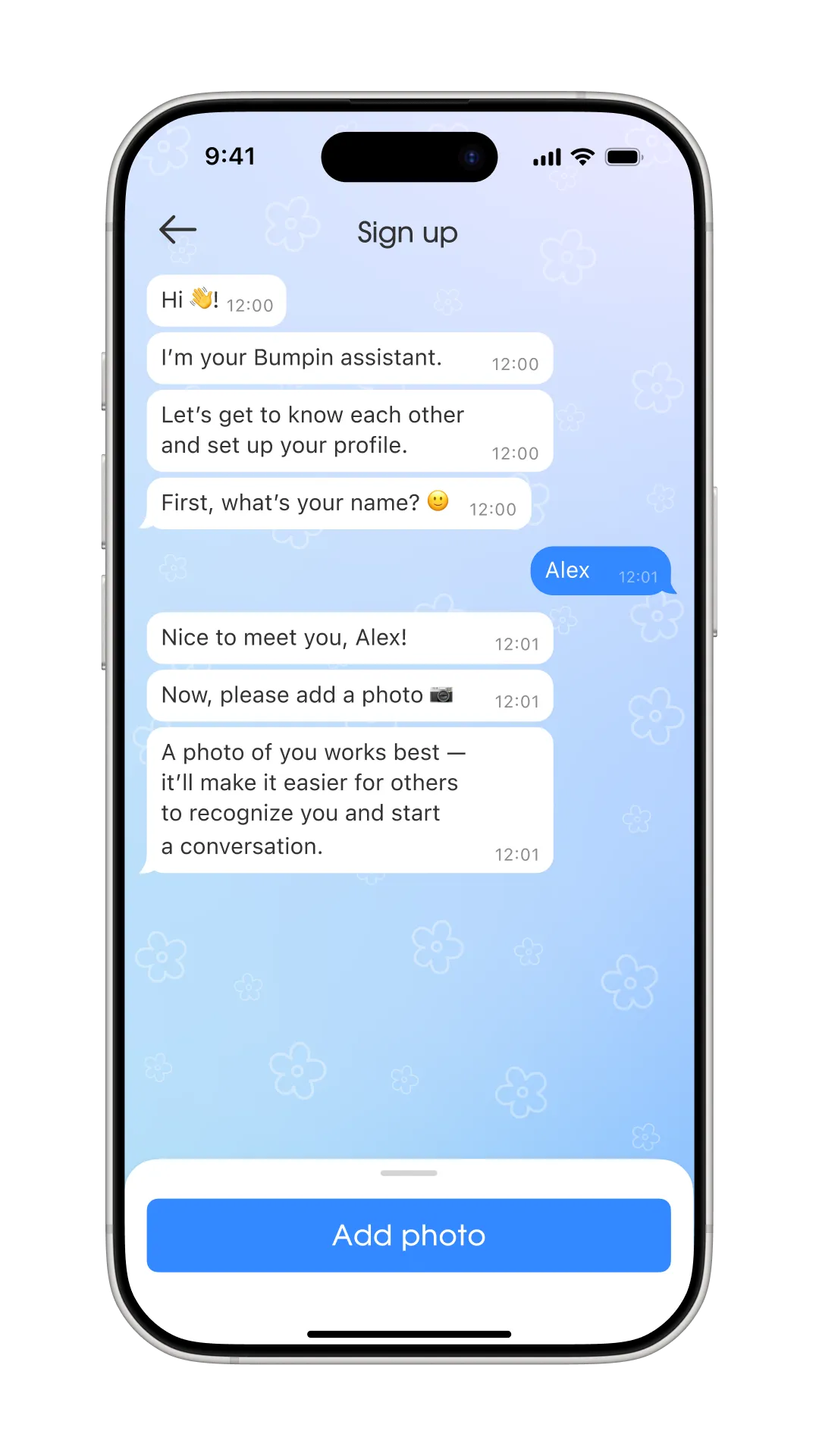 Conversational onboarding, image 1, slide 2