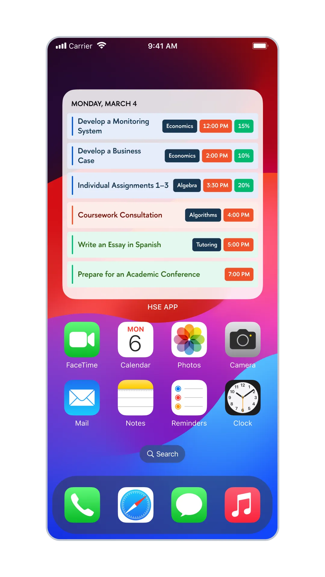 Home-screen widget, image 1, slide 1