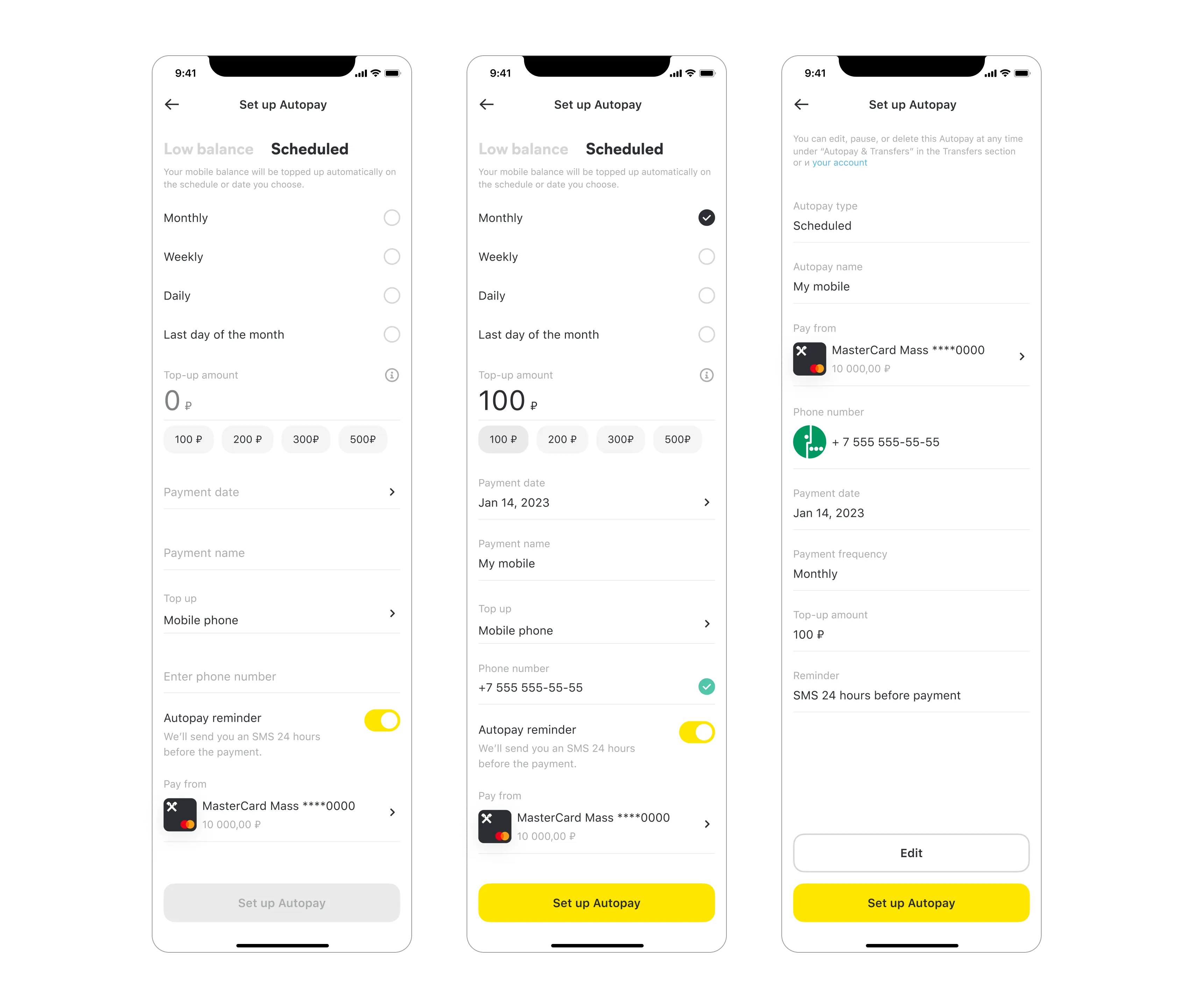 Scheduled automatic payment, image 1