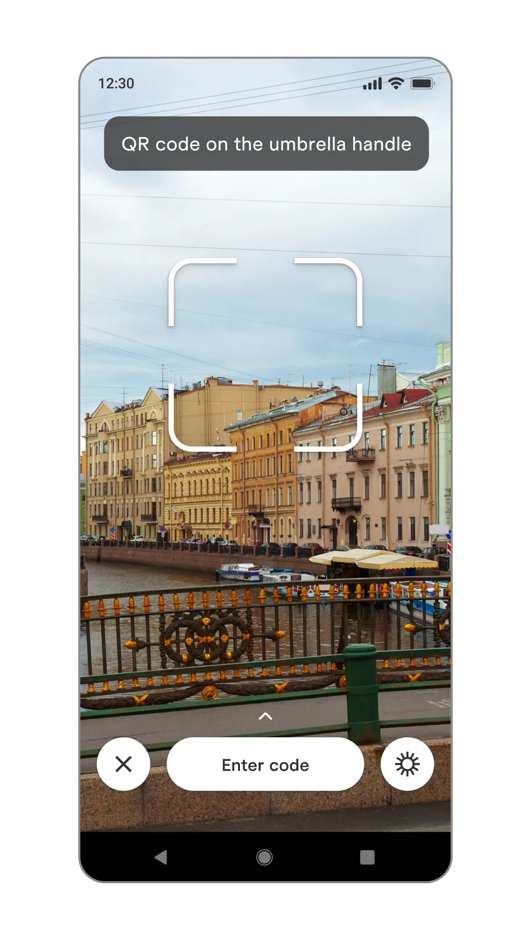 Quick rental via QR code, image 1, slide 1